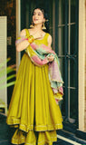 🌼 Women's Anarkali Suit Set with Contrasting Dupatta 🌼