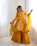 🌼 Sunshine Bloom Anarkali Co-ords Set