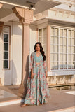 Floral Printed Lehenga Set with Jacket