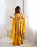 🌼 Sunshine Bloom Anarkali Co-ords Set
