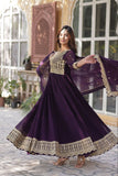✨ Embroidered Anarkali Set with Dupatta – Party & Festive Wear ✨
