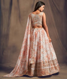 🤍 White Floral Embroidered Lehenga Set ✨