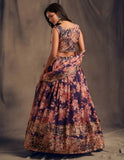💜 Purple Floral Embroidered Lehenga Set ✨