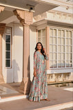 Floral Printed Lehenga Set with Jacket