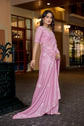 Blush Petals & Moonlight Glow Pink Saree