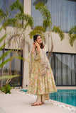Pastel Green Floral Anarkali Set with Printed Dupatta 🌸💚