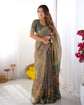 Ira Art Silk Saree in Olive