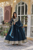 ✨ Embroidered Anarkali Set with Dupatta – Party & Festive Wear ✨