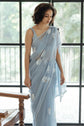 Noor Sky Blue Organza Saree