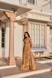 Sunshine Yellow Floral Printed Lehenga Set with Jacket