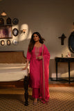 💖 Radiant Hot Pink Embroidered Suit Set