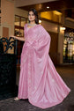 Blush Petals & Moonlight Glow Pink Saree