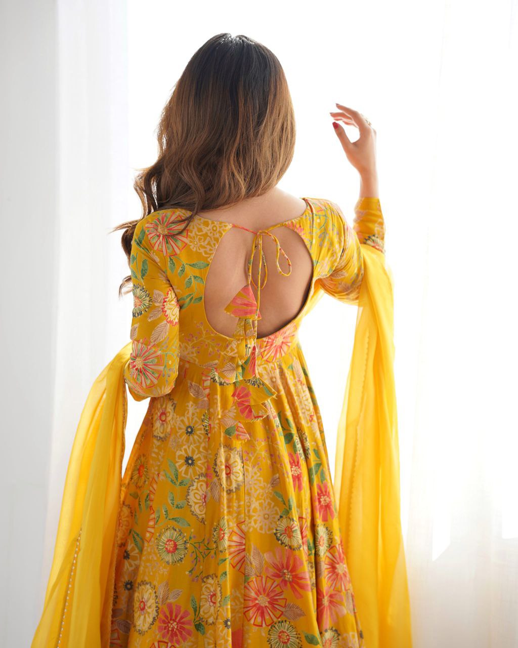 🌼 Sunshine Bloom Anarkali Co-ords Set