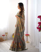 Ira Art Silk Saree in Olive